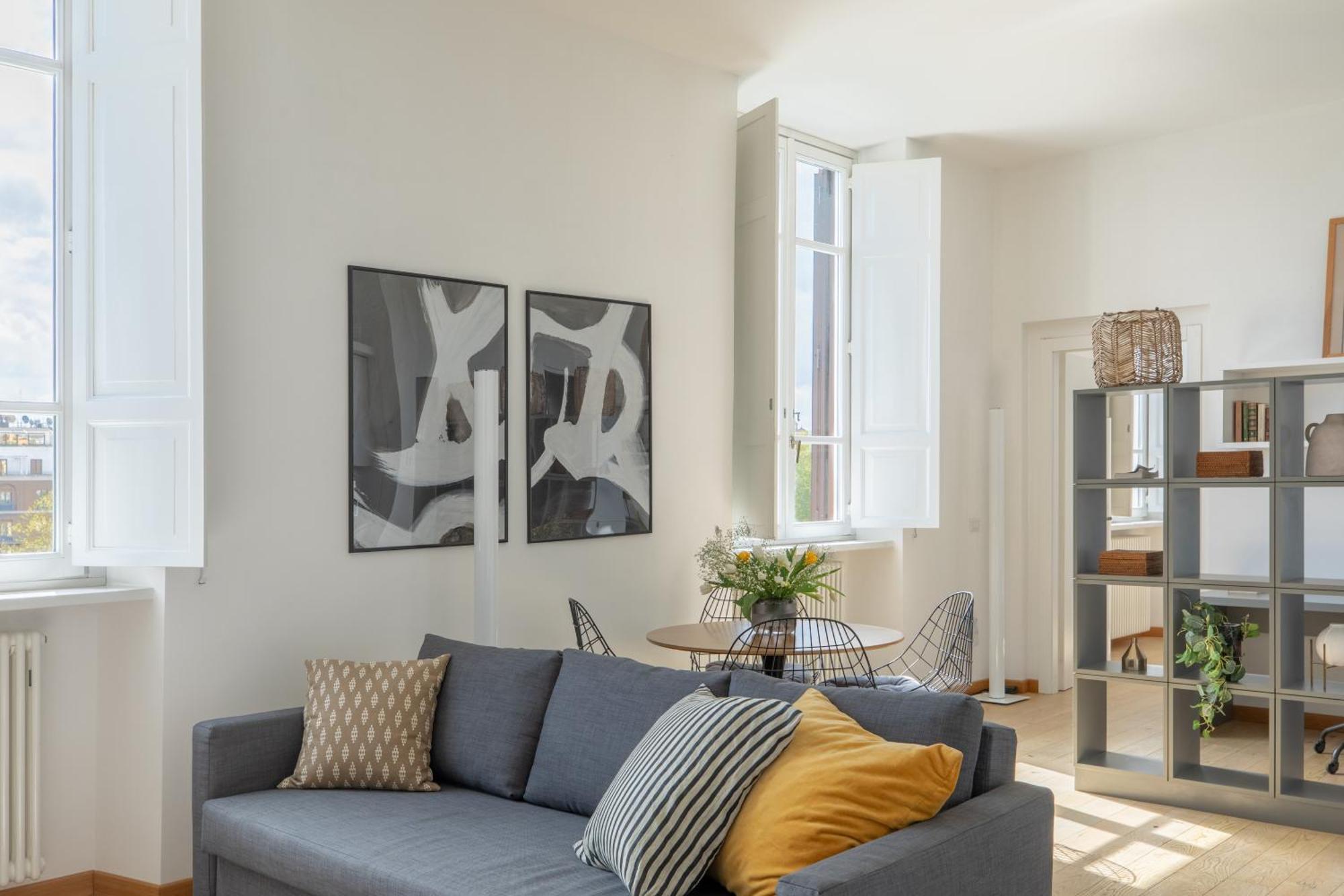 Iflat Bright & Modern Living With Panoramic View * Roma